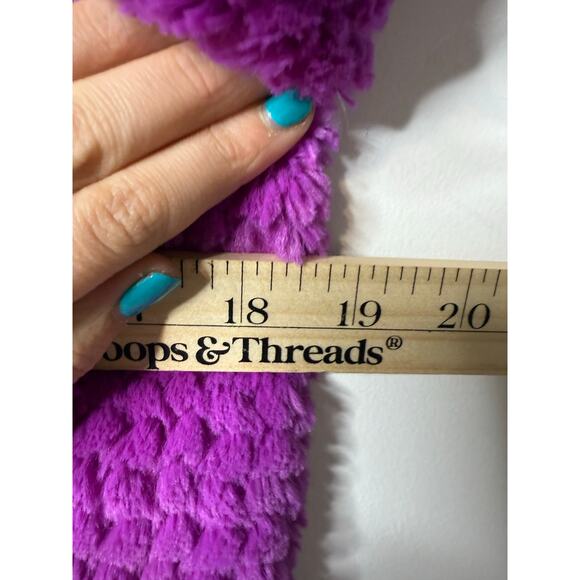 The North Face Jacket Girls XL (18) Purple Fleece Furry Cozy Warm Full Zip - Picture 6 of 8